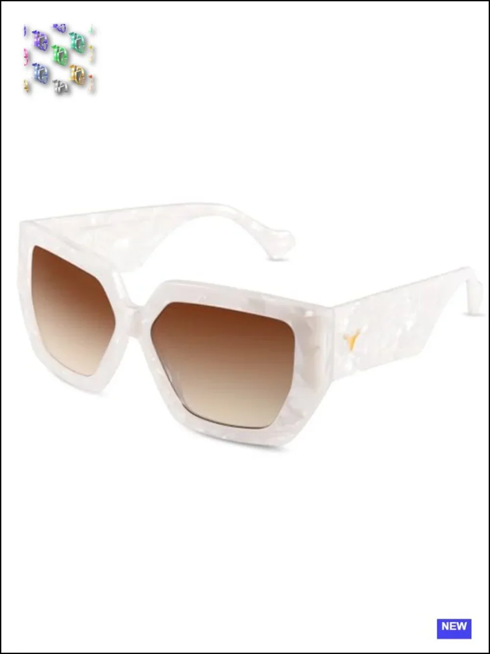 Oversized Acetate Square Sunglasses UV400 Protection for Women Travel Driving